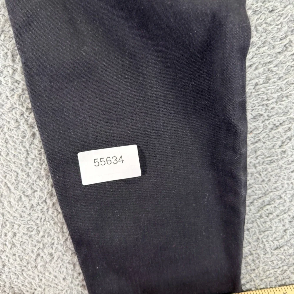 Old Navy Jeans Womens 14 Black Cotton Denim Straight Leg Travel Utility Workwear